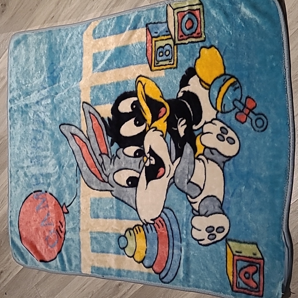 💫Host Pick💫Vintage Baby Looney Tunes Plush Blanket